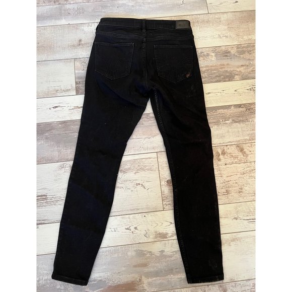 Hollister Super Skinny Black Jeans Women's Size 7 / 28 Denim Womens Mid Rise - Picture 4 of 6